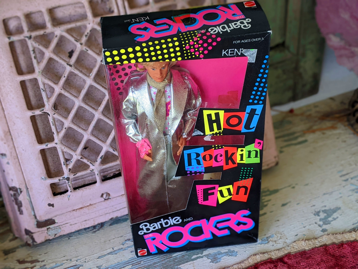 1986 Original & Sealed !! Barbie And The Rockers Ken Doll by Mattel No. 3131 !! Joyful Vintage Gifts !! 80s Toys !!