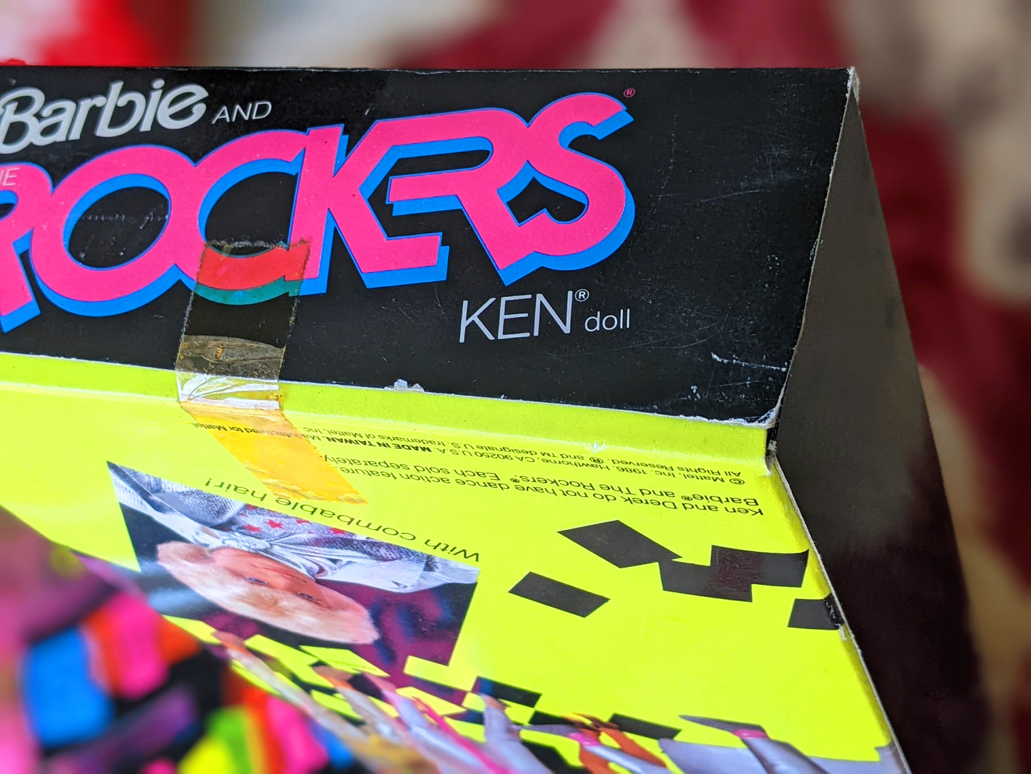 1986 Original & Sealed !! Barbie And The Rockers Ken Doll by Mattel No. 3131 !! Joyful Vintage Gifts !! 80s Toys !!