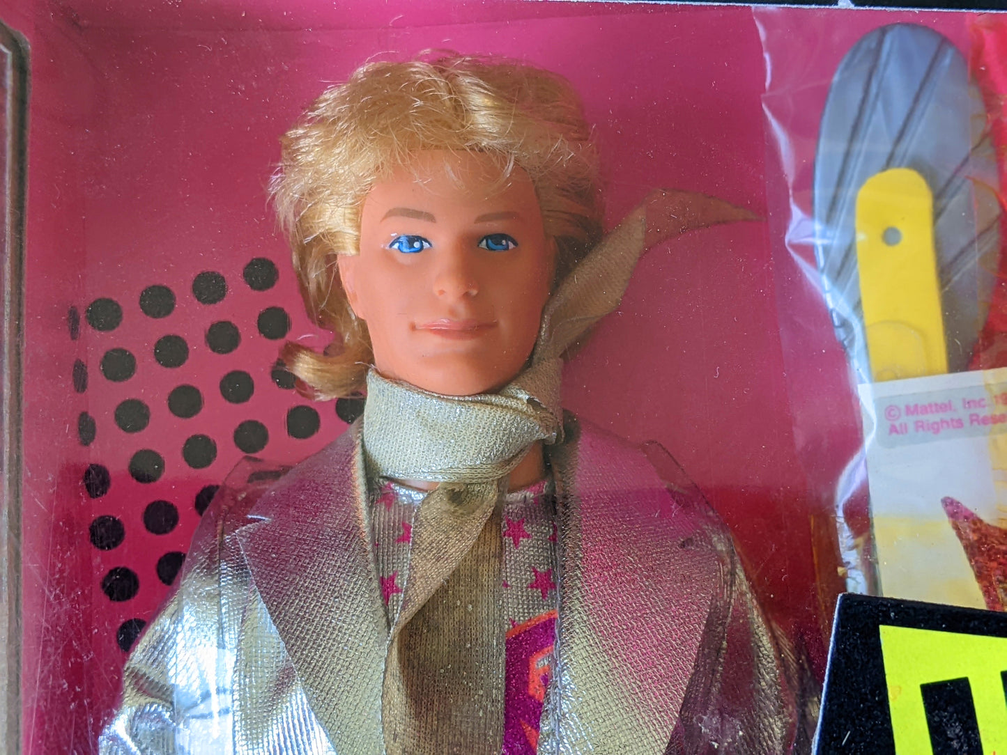 1986 Original & Sealed !! Barbie And The Rockers Ken Doll by Mattel No. 3131 !! Joyful Vintage Gifts !! 80s Toys !!