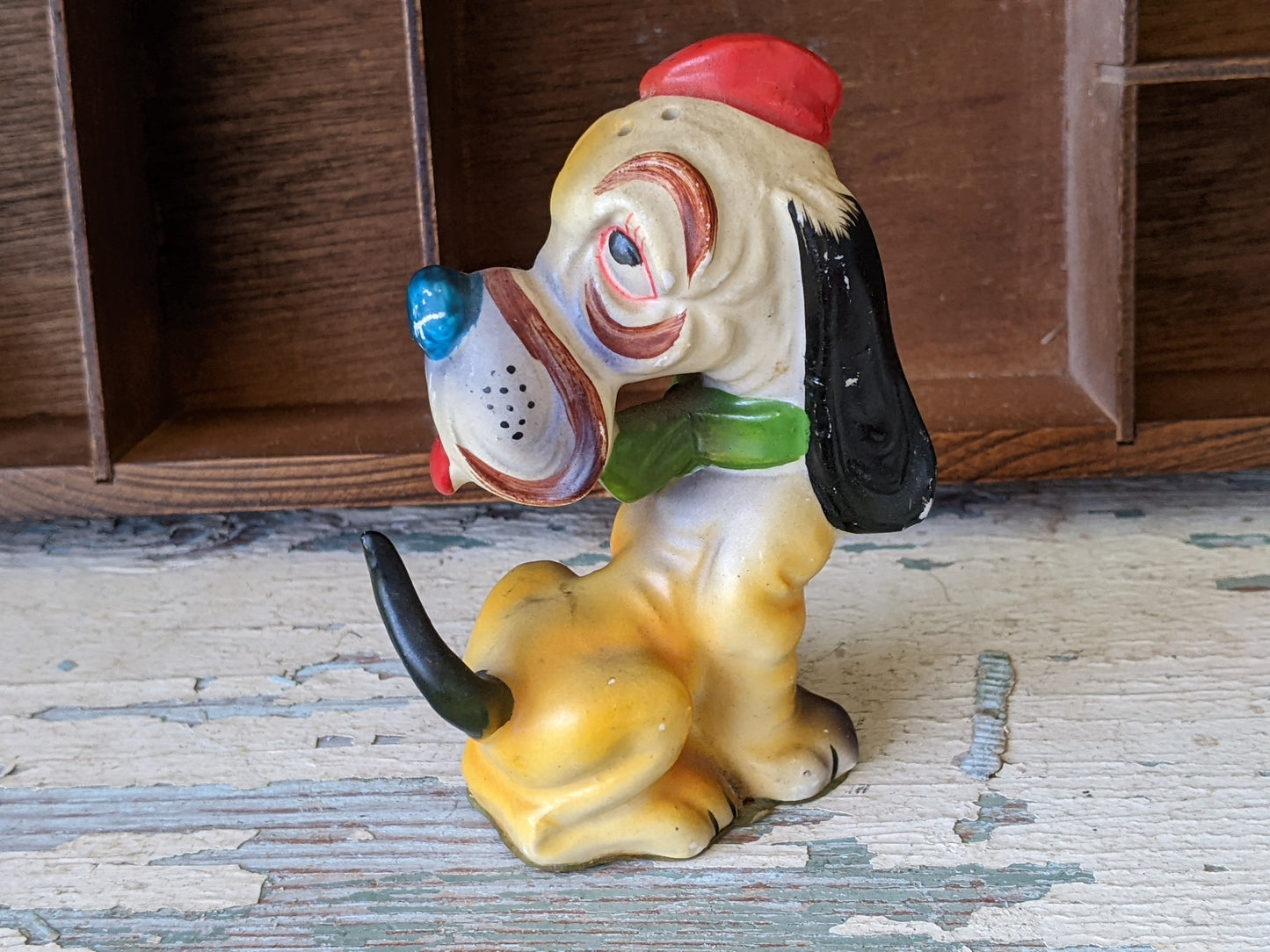 1950s Individual Hound Dog Salt or Pepper Shaker Anthropomorphic Boy Male Single !! Vintage Goodies Gifts !!
