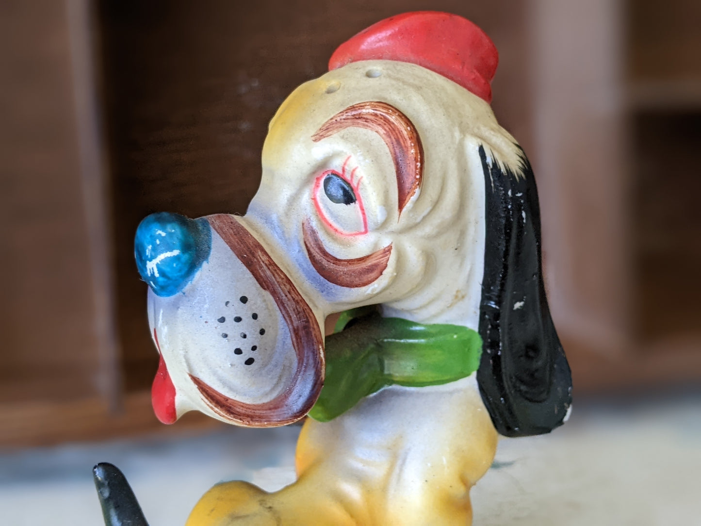 1950s Individual Hound Dog Salt or Pepper Shaker Anthropomorphic Boy Male Single !! Vintage Goodies Gifts !!