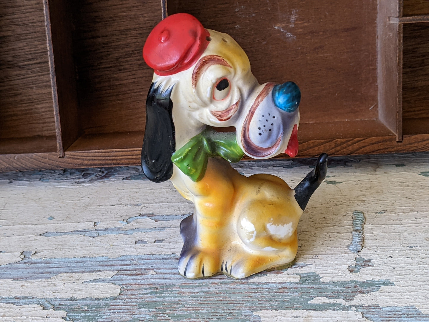 1950s Individual Hound Dog Salt or Pepper Shaker Anthropomorphic Boy Male Single !! Vintage Goodies Gifts !!