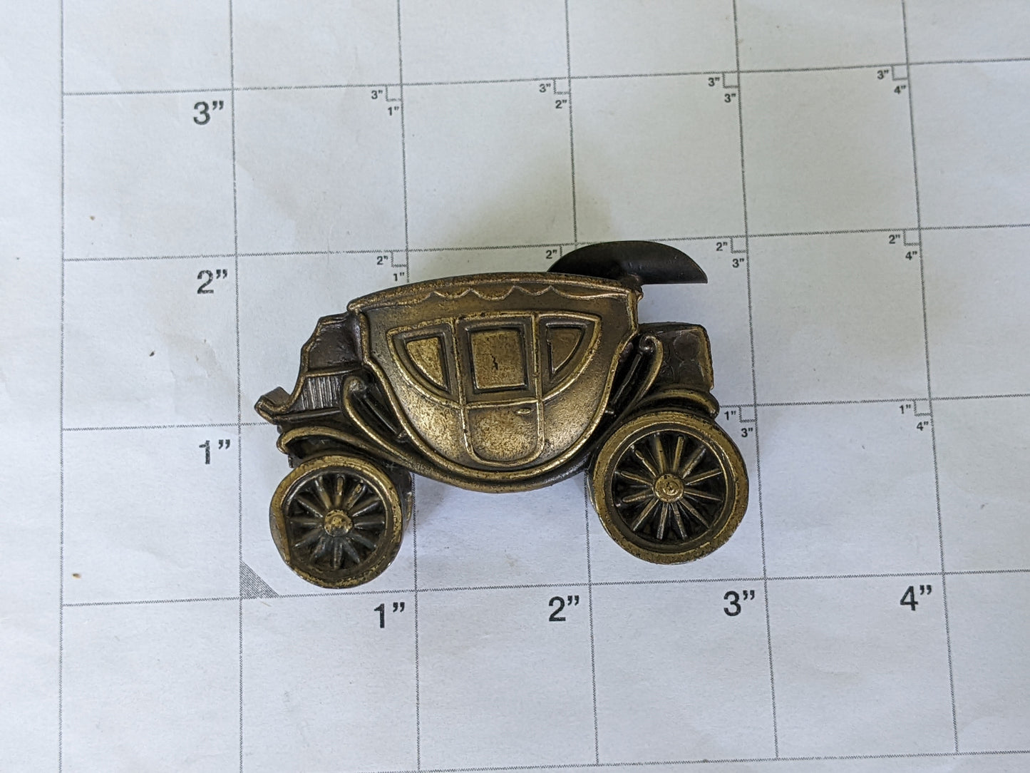 1950s Cast Metal Mt. Vernon Stagecoach Ashtray by K&O Co. Made in USA !! American Vintage Gifts !!