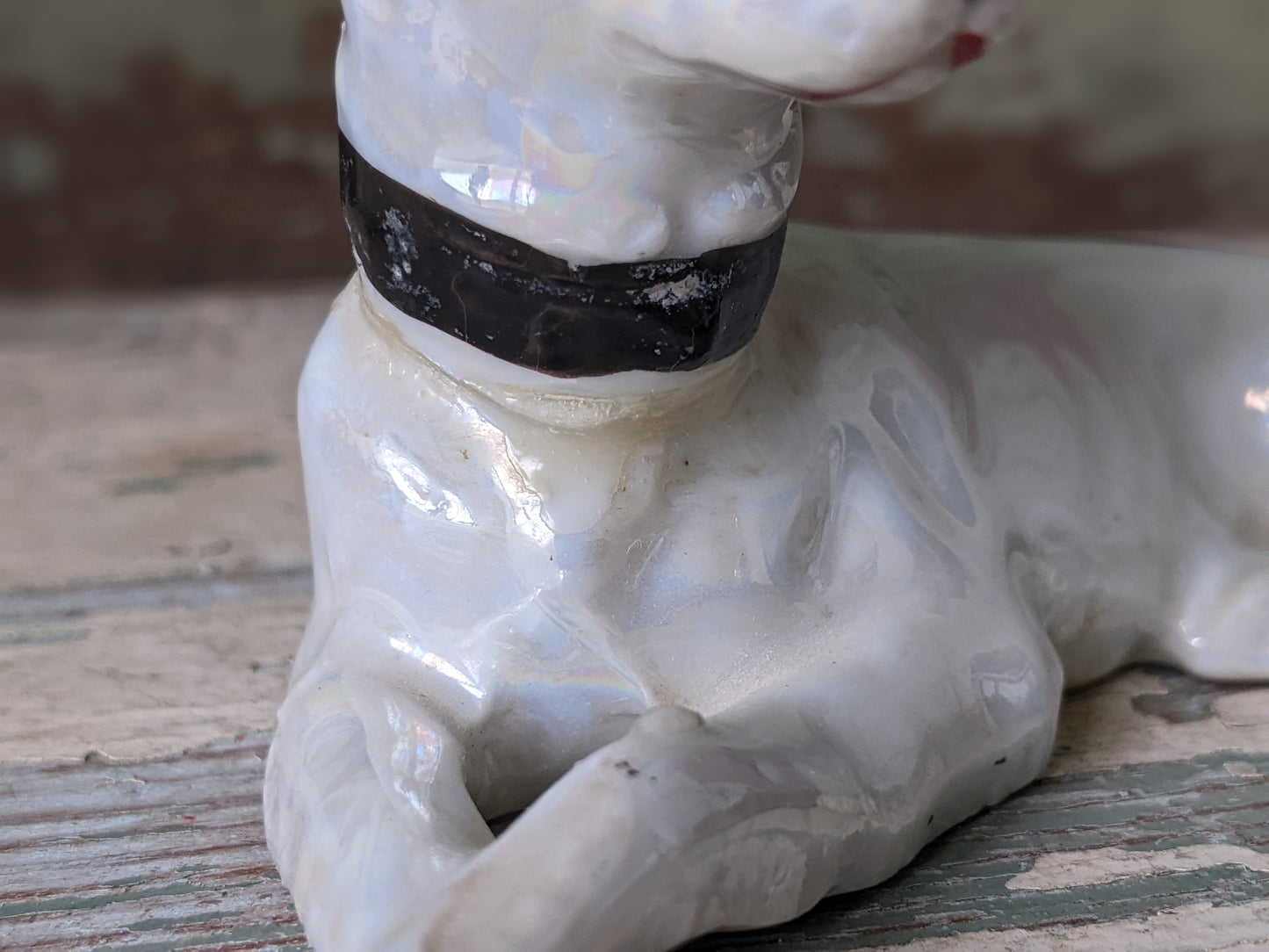 1950s Lusterware Dogs Peral Essence Shepard Hounds Set of 3 Figurines !! Adorable Vintage Gifts !!