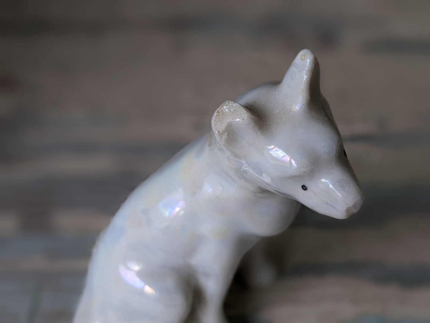 1950s Lusterware Dogs Peral Essence Shepard Hounds Set of 3 Figurines !! Adorable Vintage Gifts !!