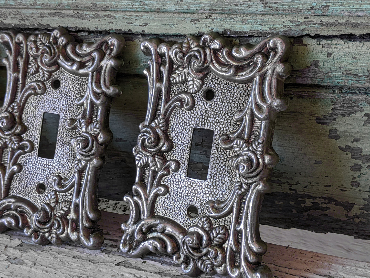 1967 Ameritac Set of 3 Model 60T Metal Light Switch Plate Cover **Amer Tack & HDWE Co