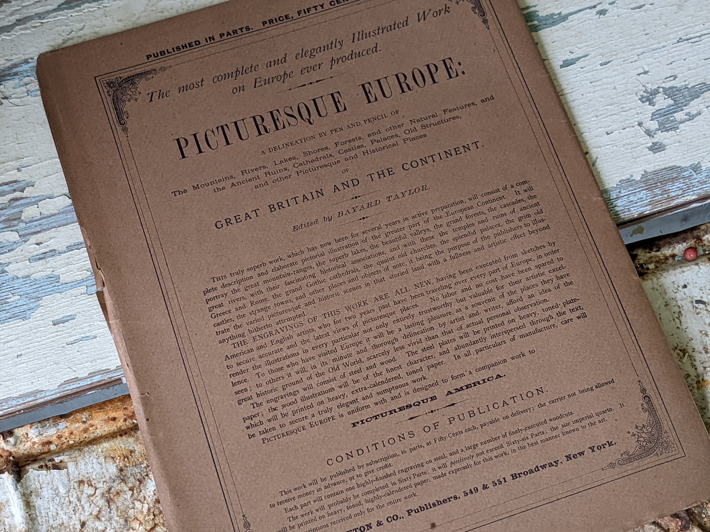 1877 Vol. 26 Twenty-Six Picturesque Europe !! Unbelievably Rare Find !! D. Appleton & Co. Original Etchings !! Rare Antique Gifts !!