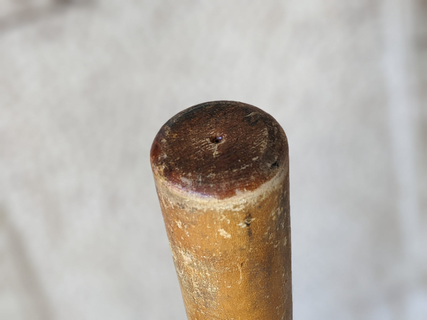 1960s Oak Police Baton Billy Club Nightstick Turned Original Leather Strap 22" !! Awesome Vintage Memorabilia !!