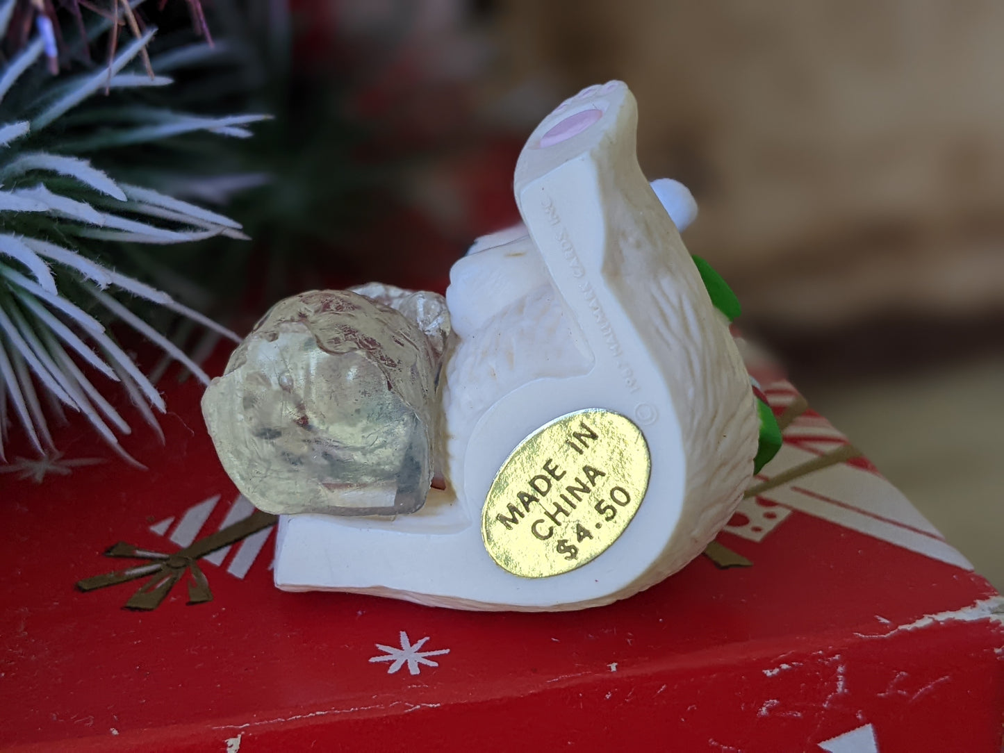 1987 Polar Bear Merry Miniature by Hallmark Christmas Holiday Collectibles !! Retro Holiday Gifts !!