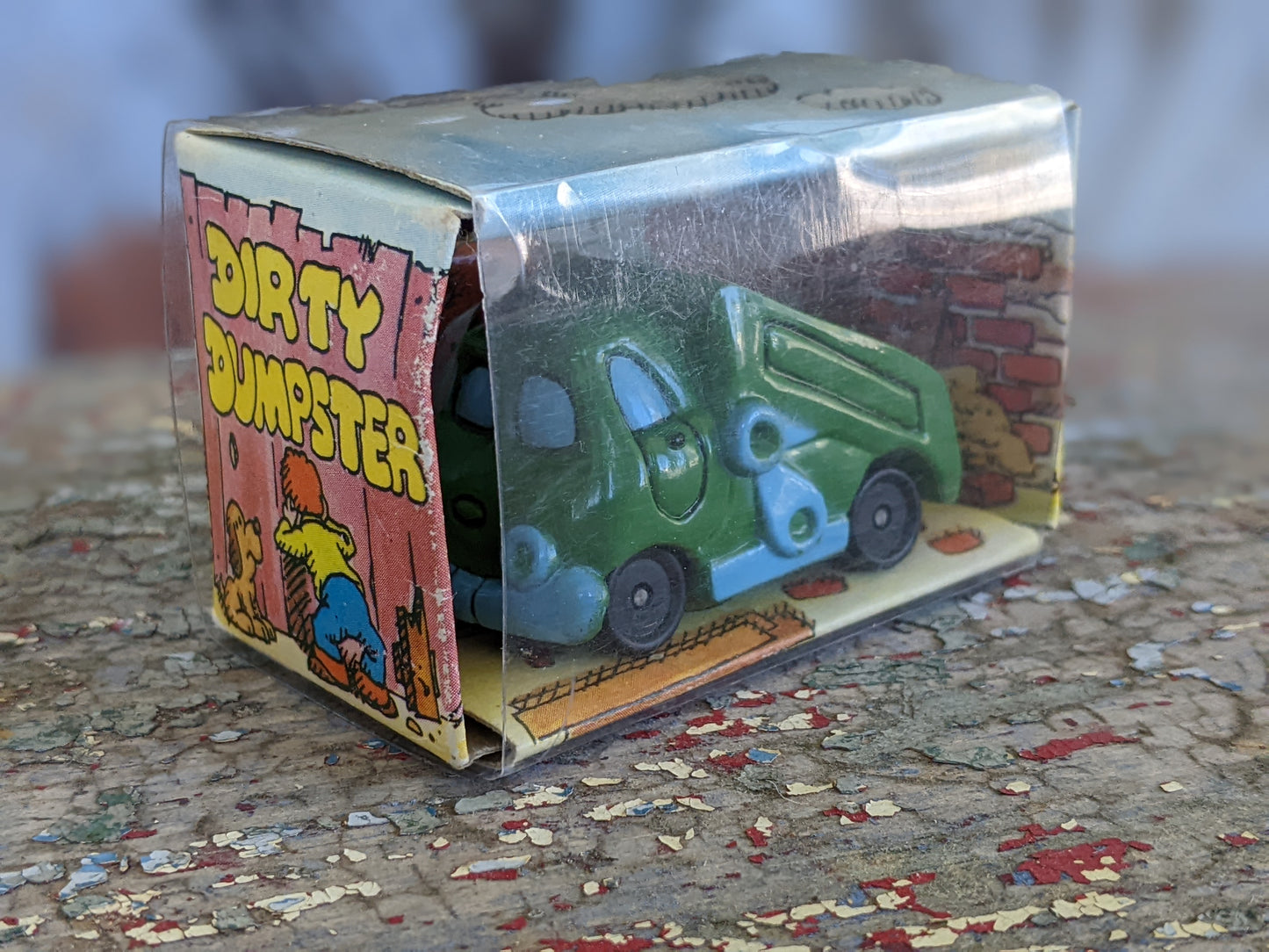 1976 Funkymobiles Dirty Dumpster by Wallace Berrie NIP NOS !! Amazing Retro Memories !! Rare Vintage Gifts !!