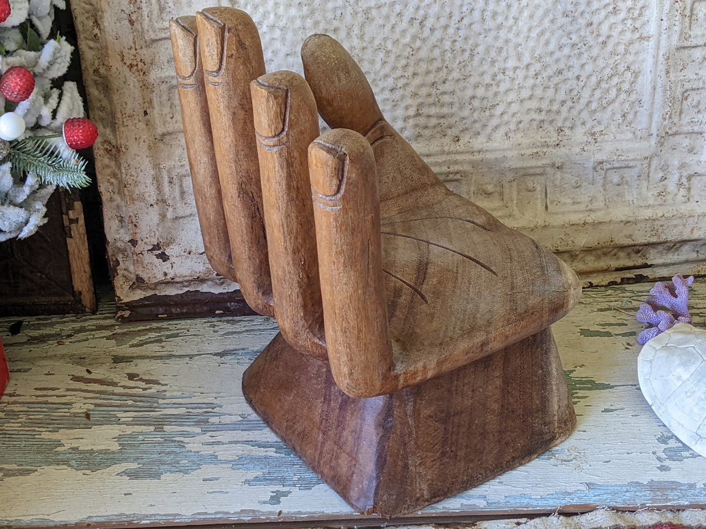 Vintage !! Rare Design !! Hand Sculpture Single Piece Wood !! Unique Awesome Vintage Gifts !! Retro Designs !!