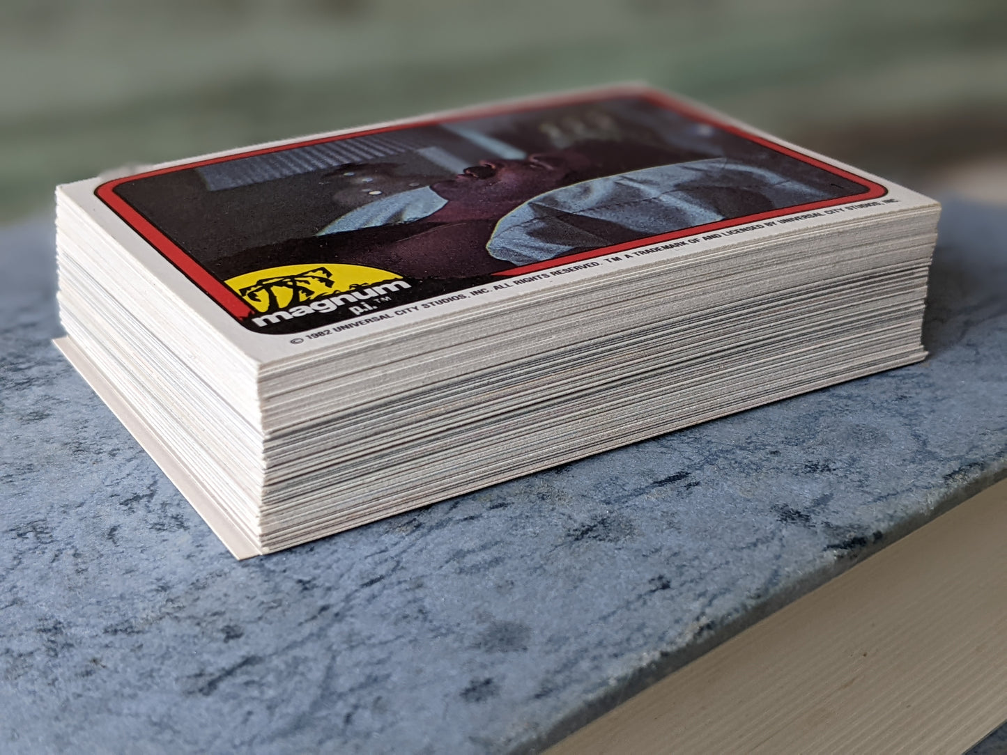 1982 Magnum PI Complete 66 Photo Card Set + Single Empty Wax Wrapper by Topps !! Mint Vintage Gifts & Collectibles !!
