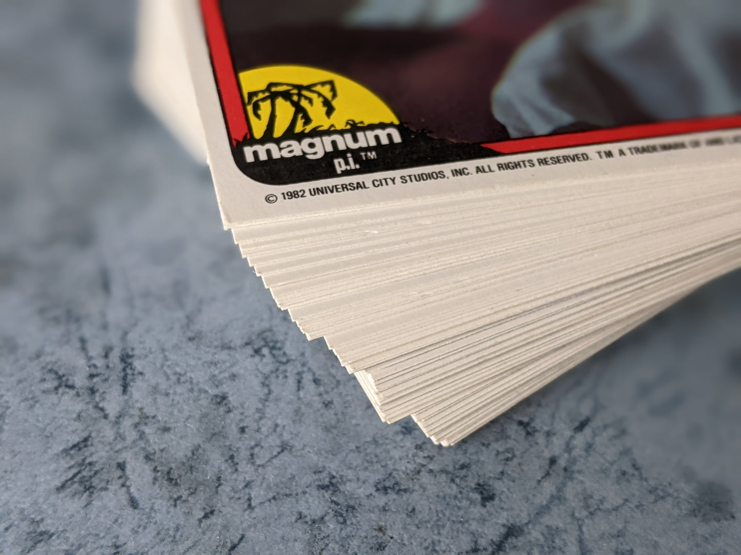 1982 Magnum PI Complete 66 Photo Card Set + Single Empty Wax Wrapper by Topps !! Mint Vintage Gifts & Collectibles !!