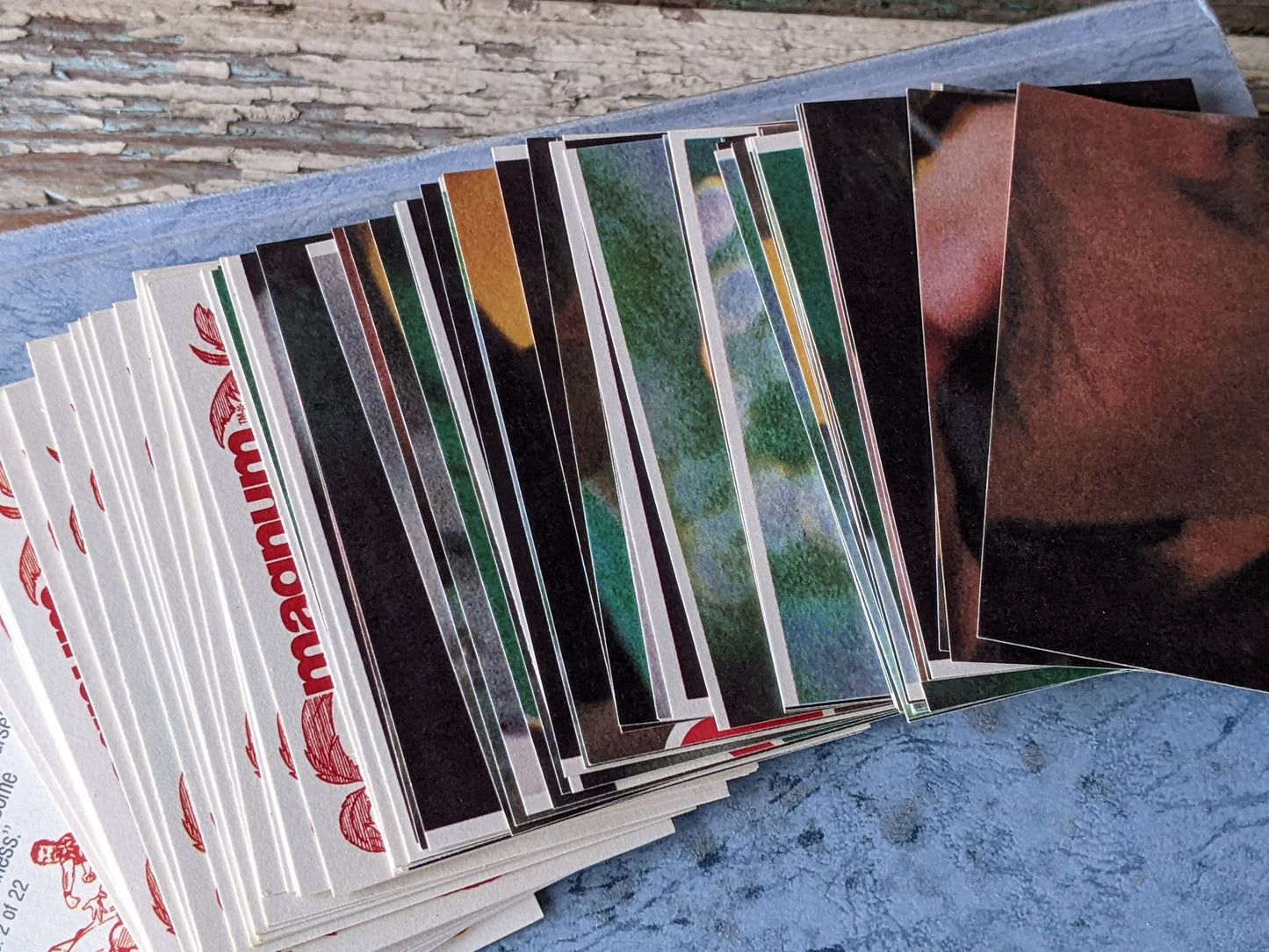 1982 Magnum PI Complete 66 Photo Card Set + Single Empty Wax Wrapper by Topps !! Mint Vintage Gifts & Collectibles !!