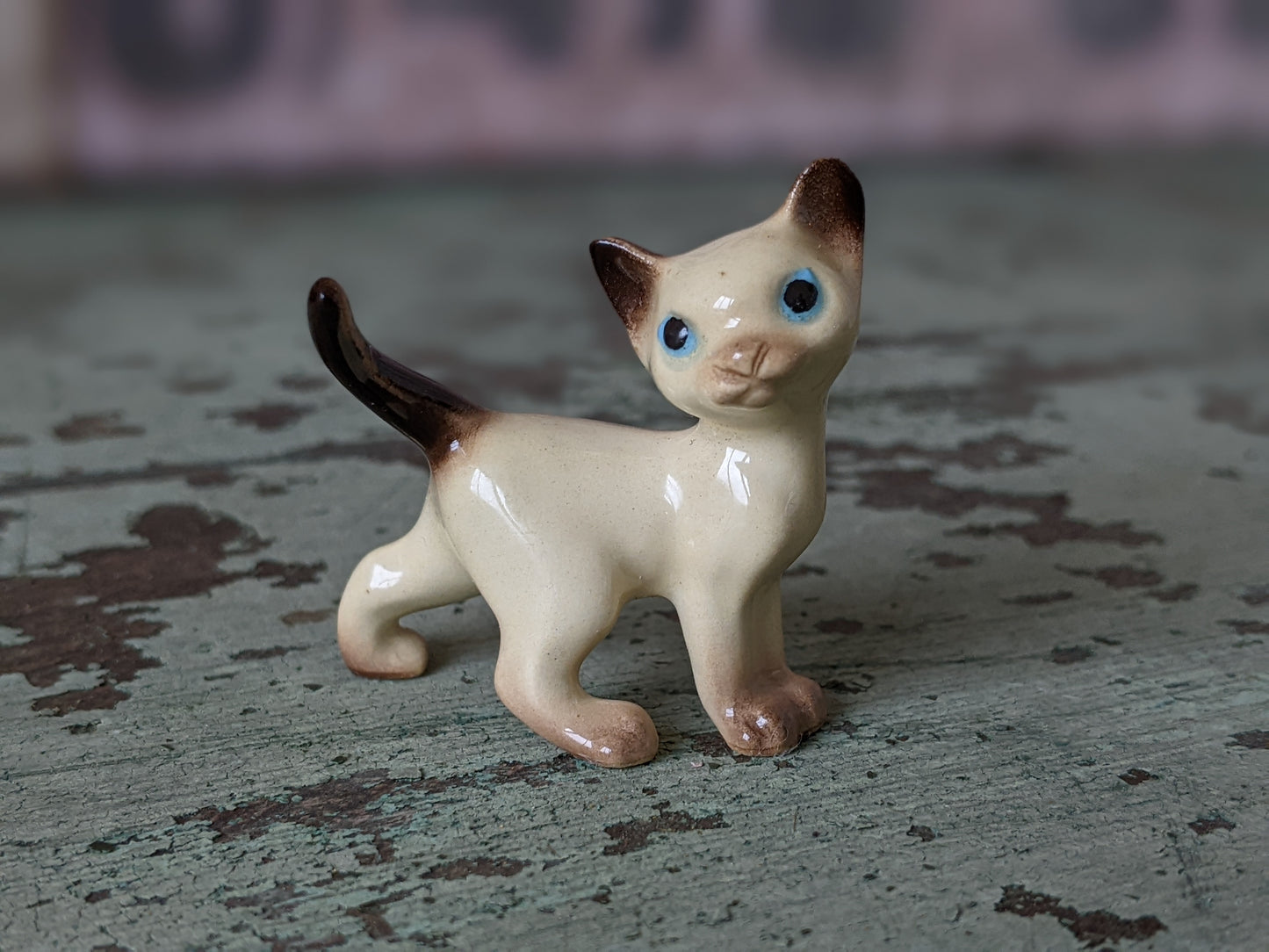 1986 Siamese Kitten by Hagen Renaker Porcelain Miniature !! Adorable Rare Vintage Gifts & Collectibles