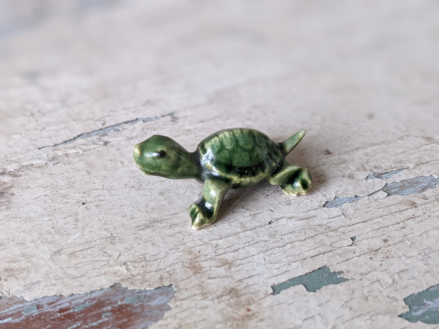 Vintage Hagen Renaker Baby Turtle Porcelain Miniature !! Adorable Vintage Gifts Retro Collectibles !!