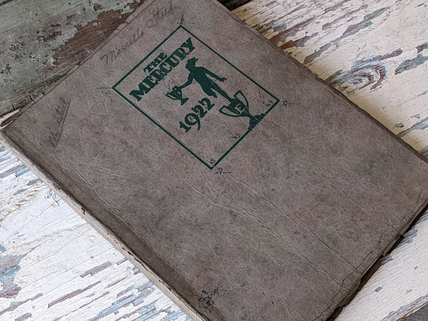 1922 The Mercury High School Yearbook Milwaukee Owned by Marcella Steel over 100 years old !! Amazing Historical Gifts & Collectibles !!