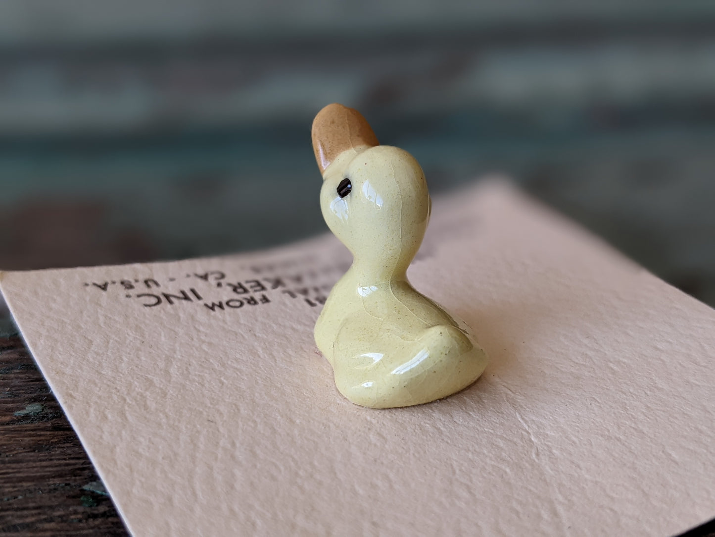 1981 !! NOC !! Hagen Renaker Duck Chilled Floating Porcelain Miniature !! Adorable Vintage Gifts & Collectibles !!