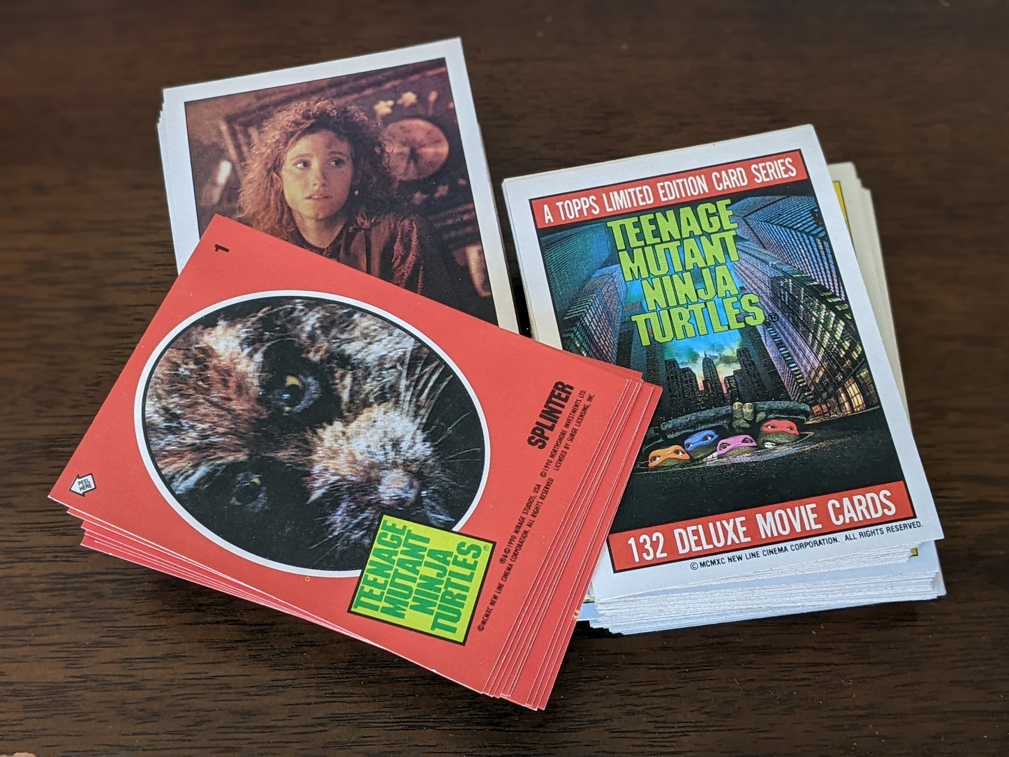 1990 TMNT !! Mint !! Complete Deluxe Limited Edition 132 Cards + 11 Stickers Teenage Mutant Ninja Turtles !! Awesome Vintage Gifts !!