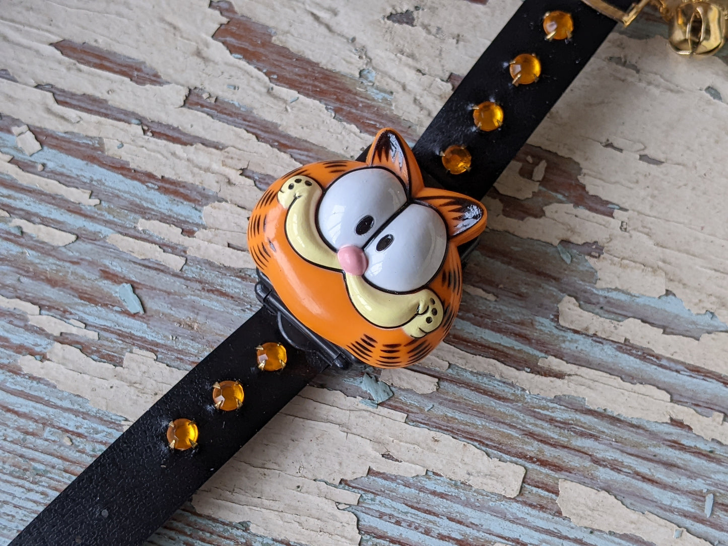 1978 Garfield !! NOS !! Flip-It LCD Quartz Watch w New Battery Installed !! Amazing Retro Gifts & Collectibles