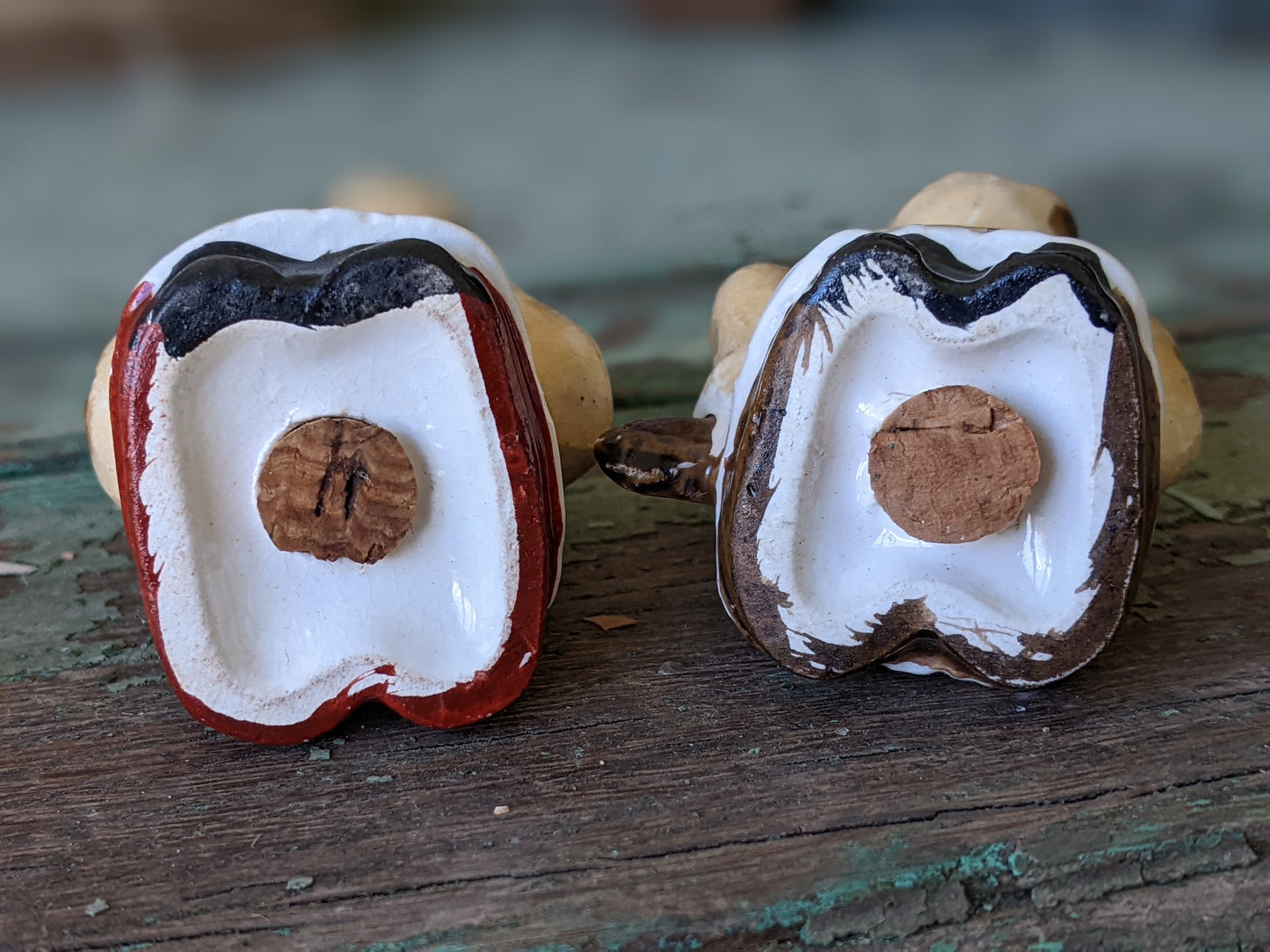 1950s Eskimos Salt Pepper Shakers on Canoe by Victoria Ceramics !! Classic Spicy Vintage Gifts & Collectibles