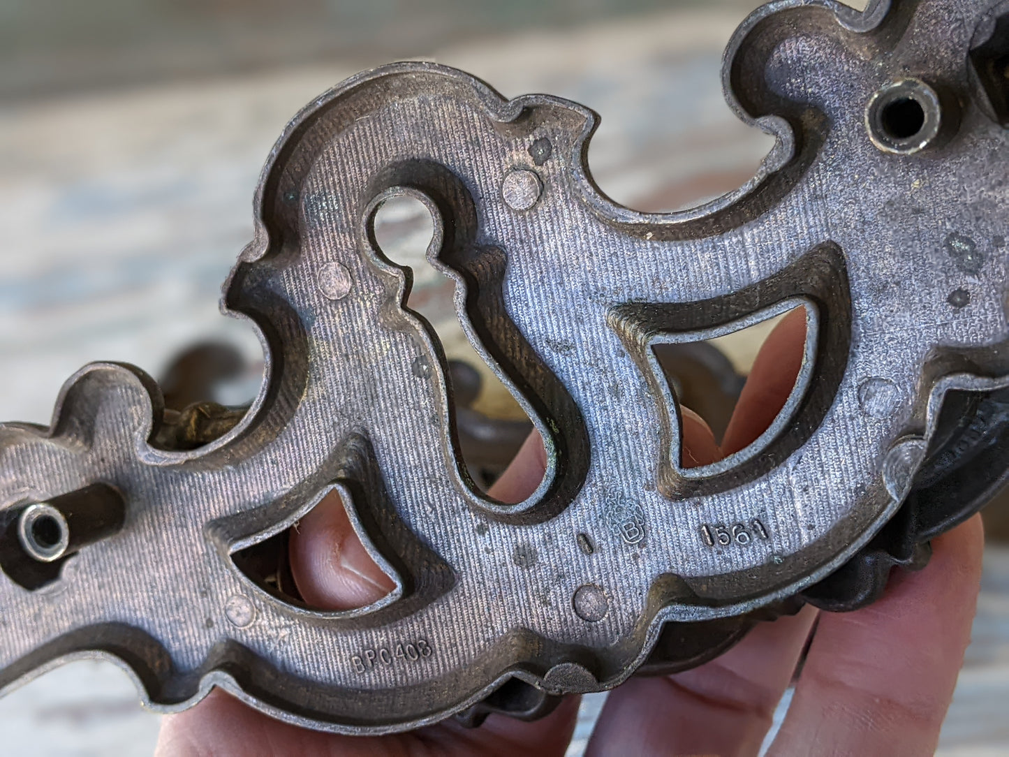 1960s Chippendale Drawer Pulls Brass Finish Handles Gothic Dungeon Chic by BPC No. 1561 BPC408 !! Amazing Vintage Hardware Restoration