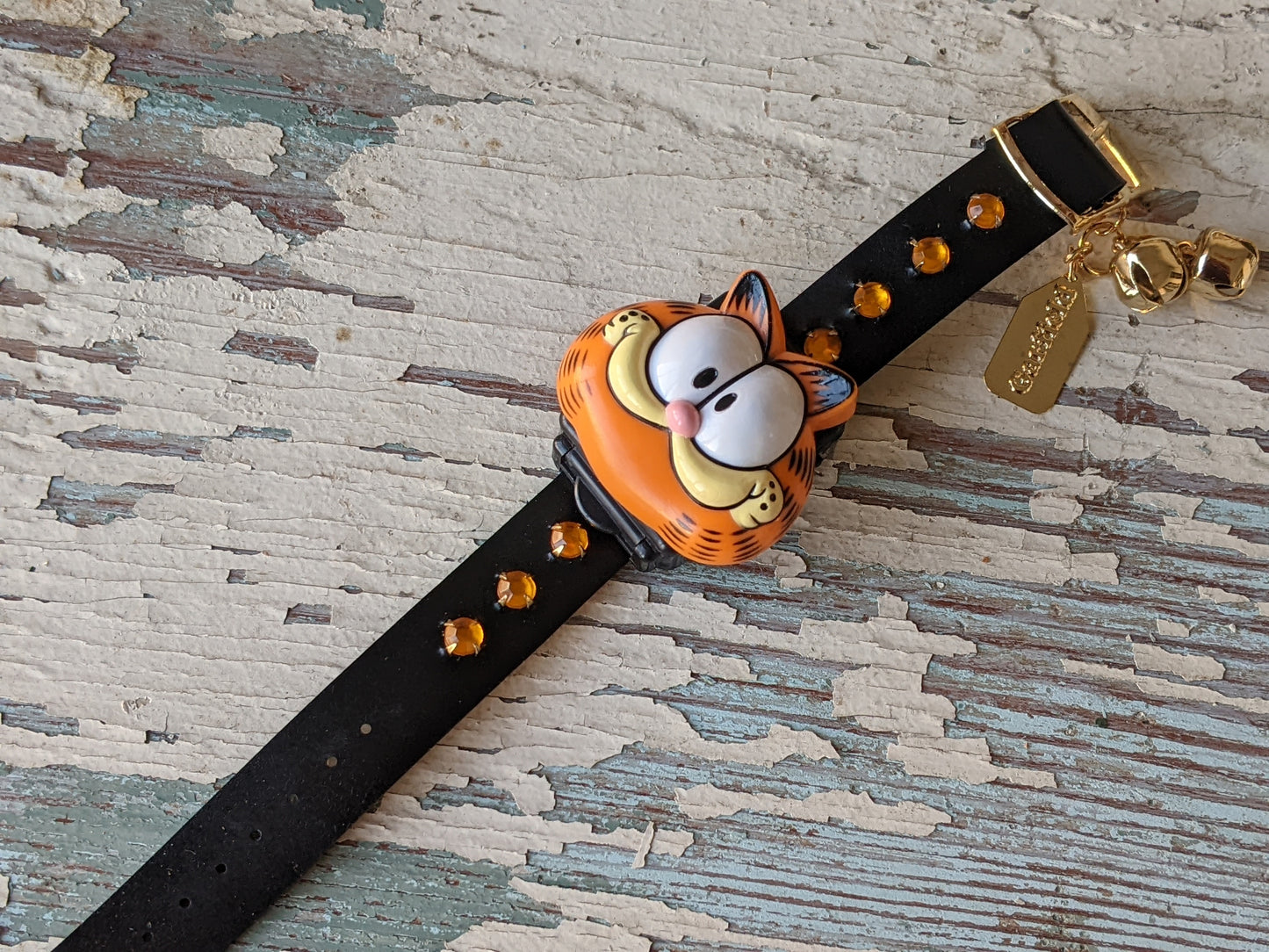 1978 Garfield !! NOS !! Flip-It LCD Quartz Watch w New Battery Installed !! Amazing Retro Gifts & Collectibles