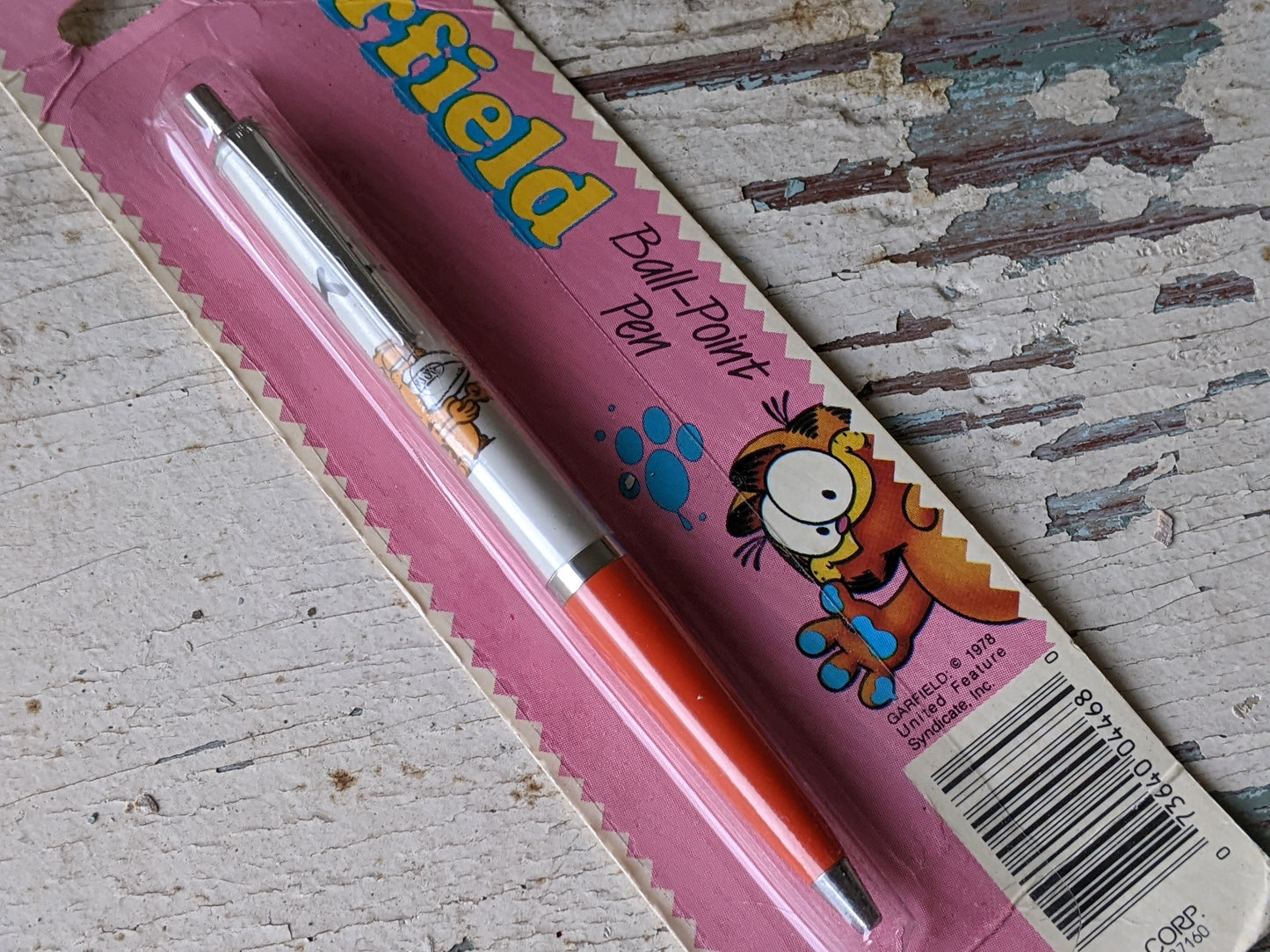 1978 Garfield Pen Football Hike NOS New Old Stock United Feature Syndicate Inc !! Awesome Retro Gifts !! Lasagna For Everyone !!