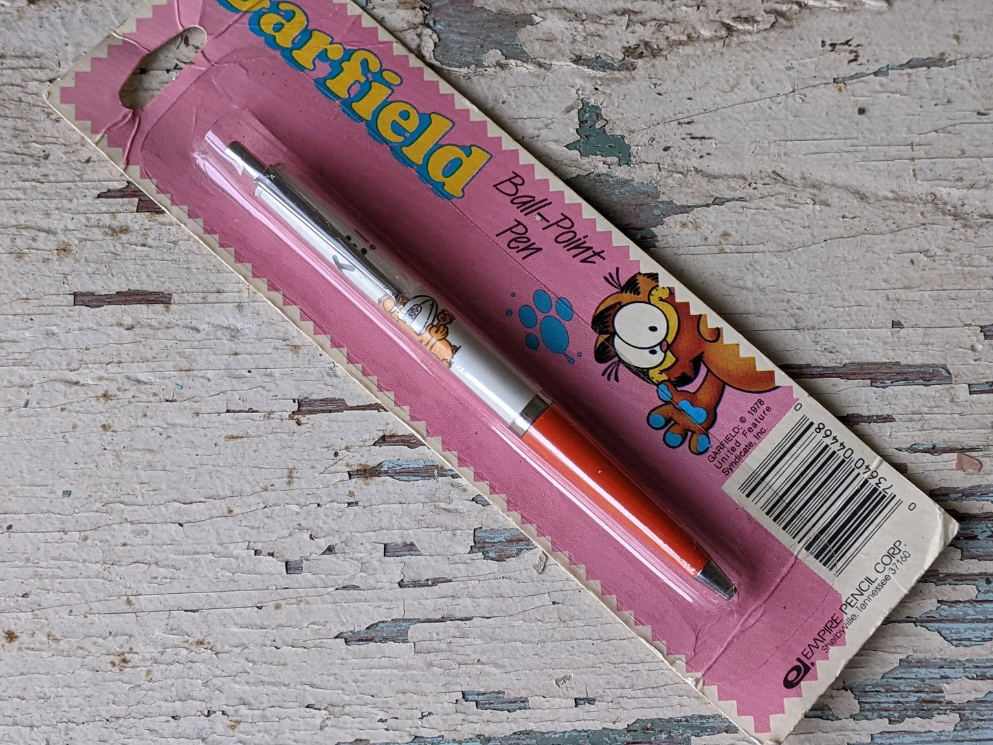1978 Garfield Pen Football Hike NOS New Old Stock United Feature Syndicate Inc !! Awesome Retro Gifts !! Lasagna For Everyone !!