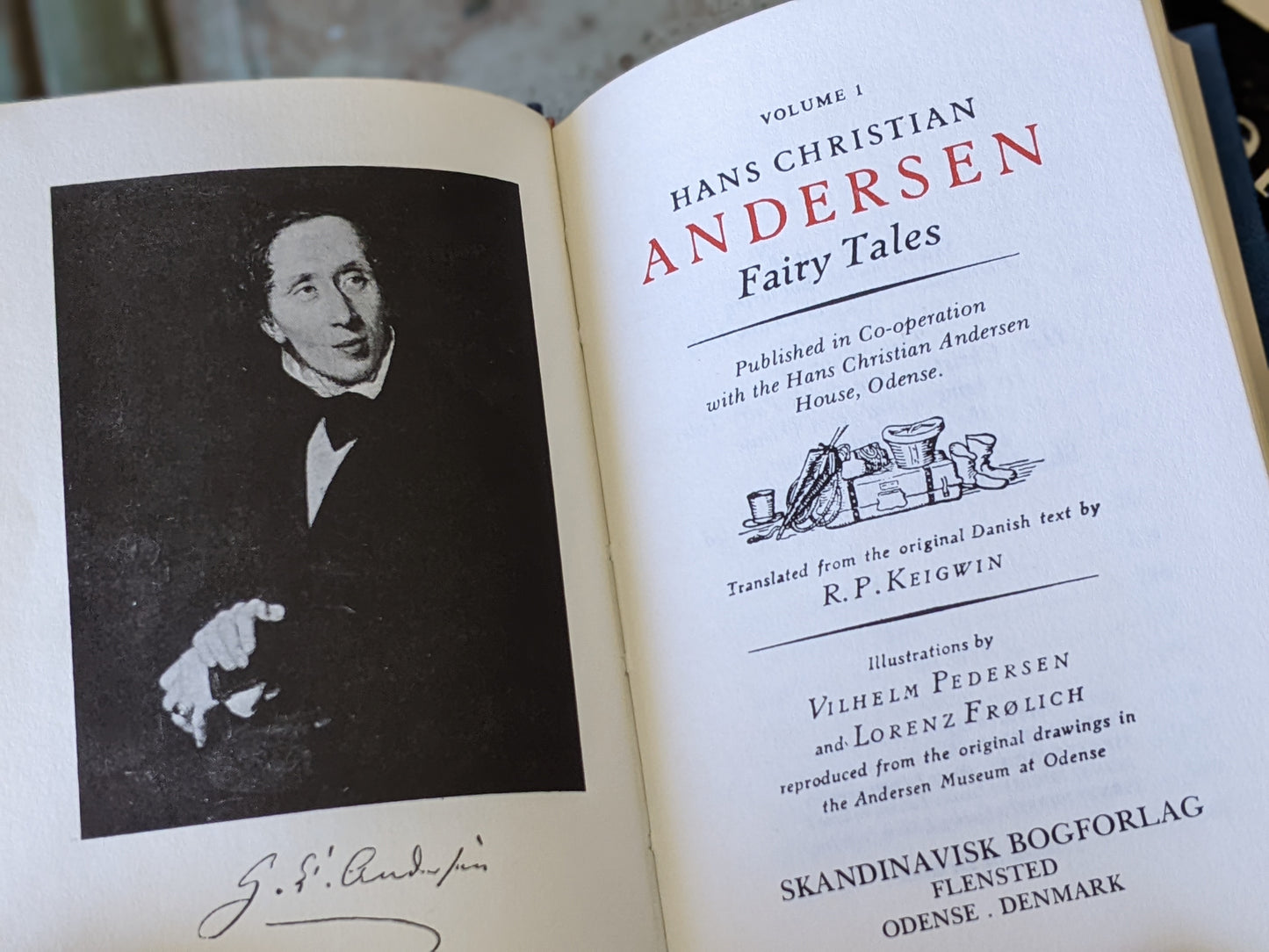 1979 Fairy Tales Hardcover by Hans Christian Andersen Volume One World Edition Printed in Odense Denmark !! Vintage Gifts & Collectibles