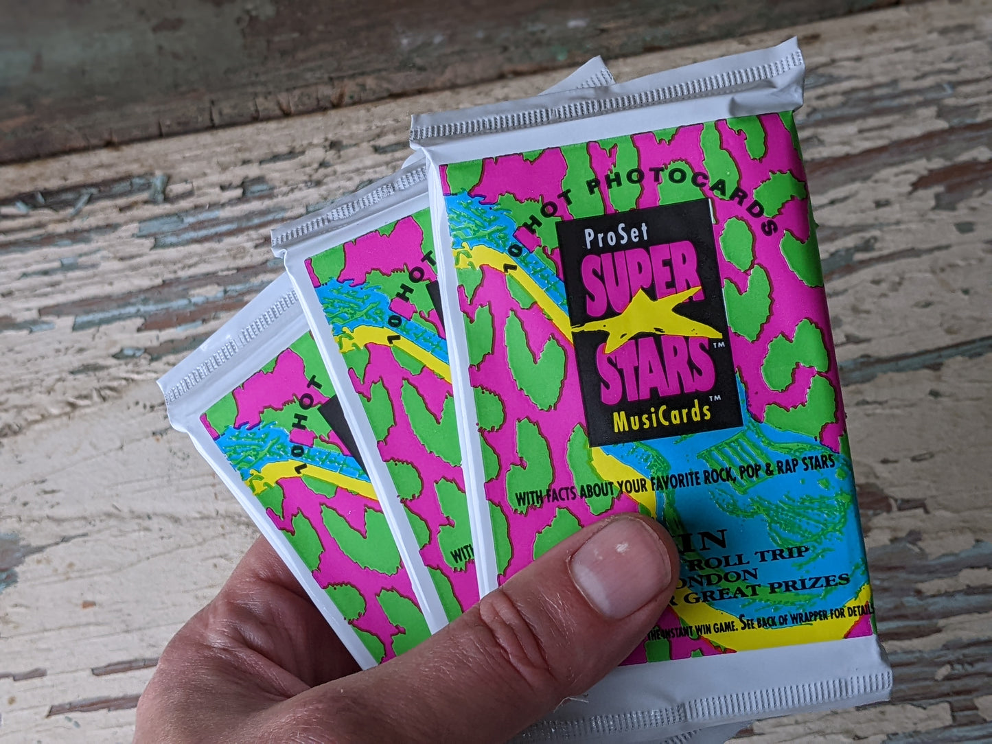 1991 Sealed Series 1 Pro Set Music Superstars Musicards Set of 3 !! Amazing Vintage Musical Gifts & Memories !!