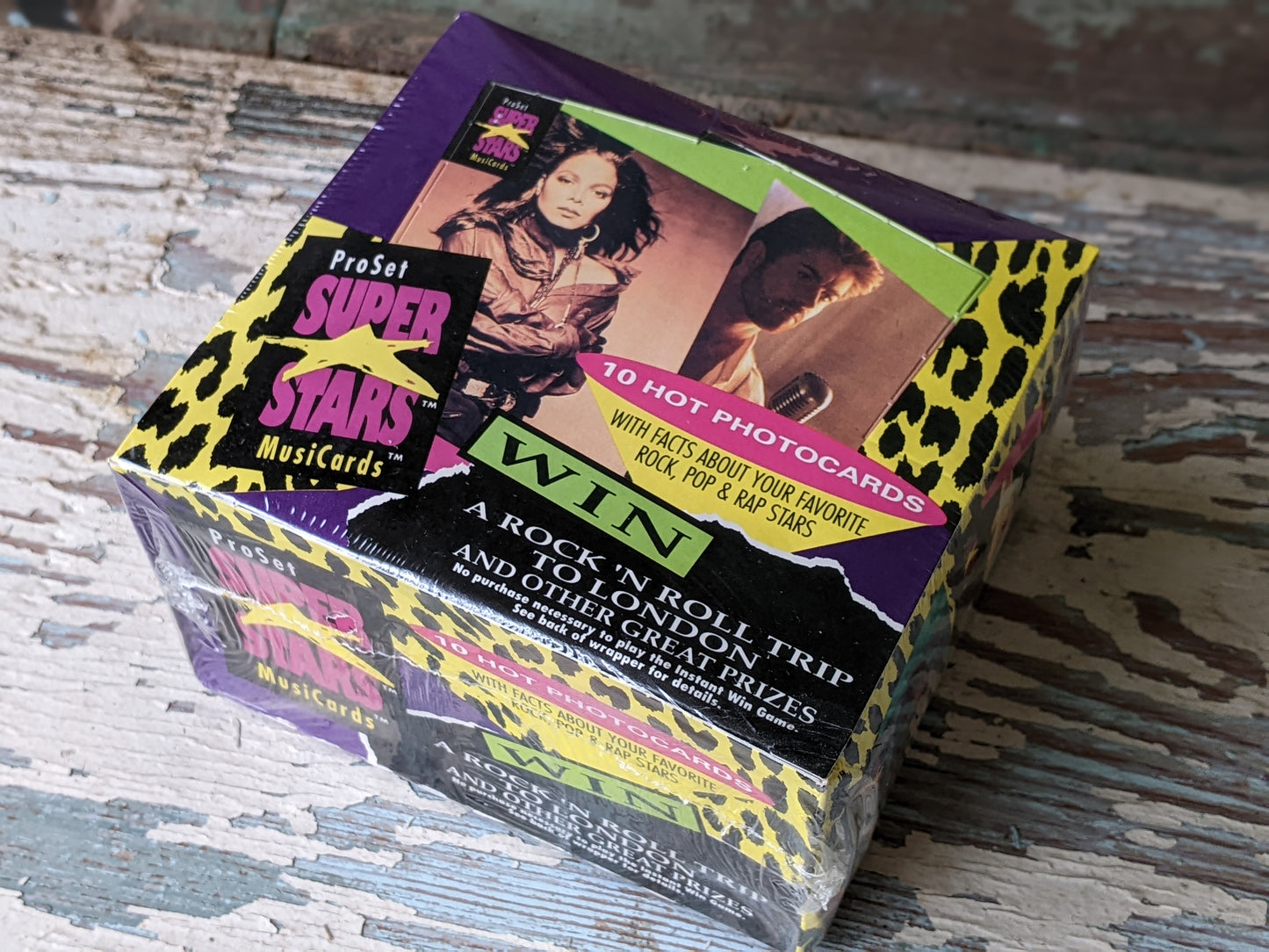 1991 Sealed Pro Set Music Superstars Musicards Series 1 Trading Card Box 36 Packs !! Amazing Vintage Artists & Memories !! Box Only !!
