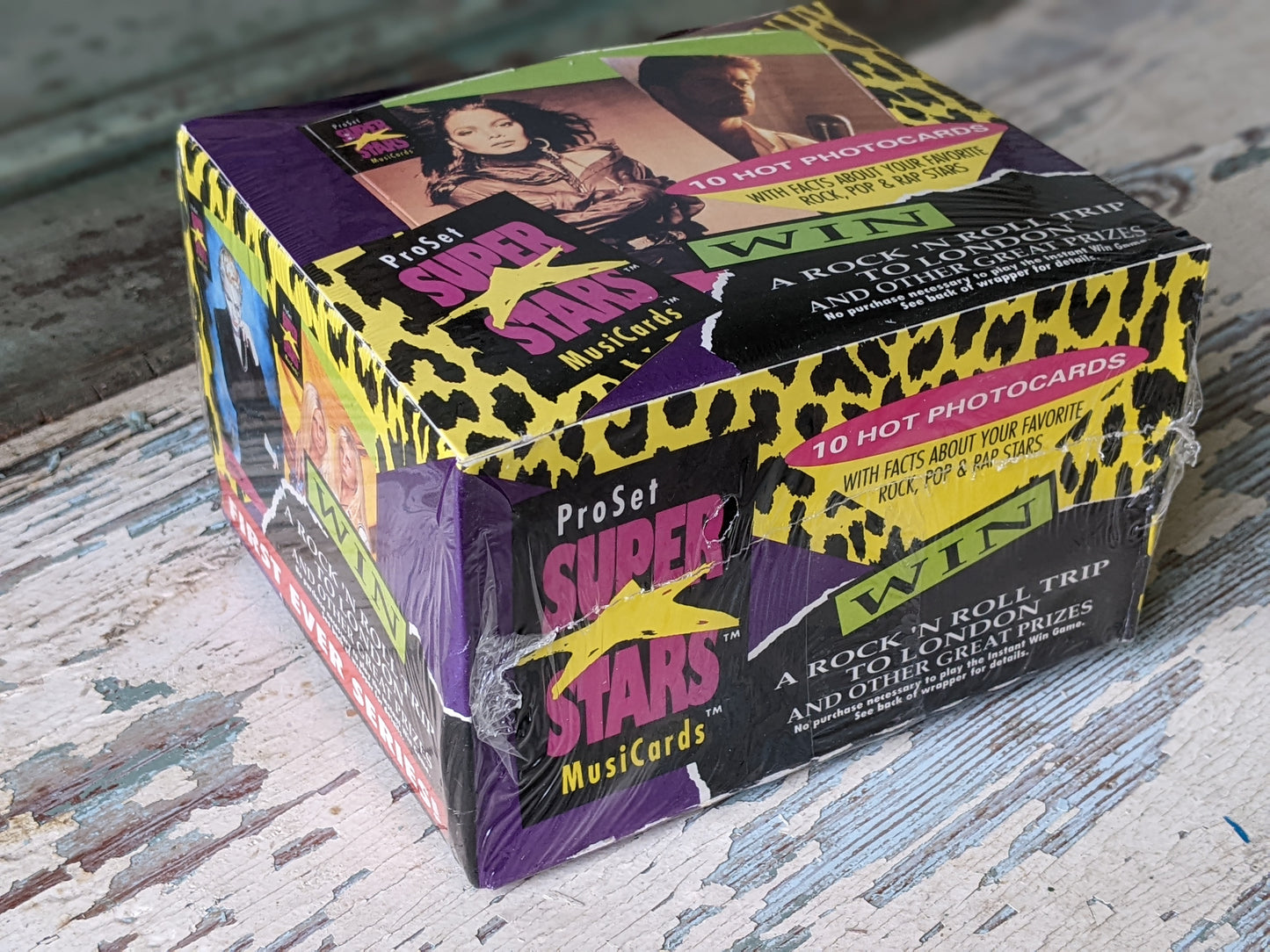 1991 Sealed Pro Set Music Superstars Musicards Series 1 Trading Card Box 36 Packs !! Amazing Vintage Artists & Memories !! Box Only !!