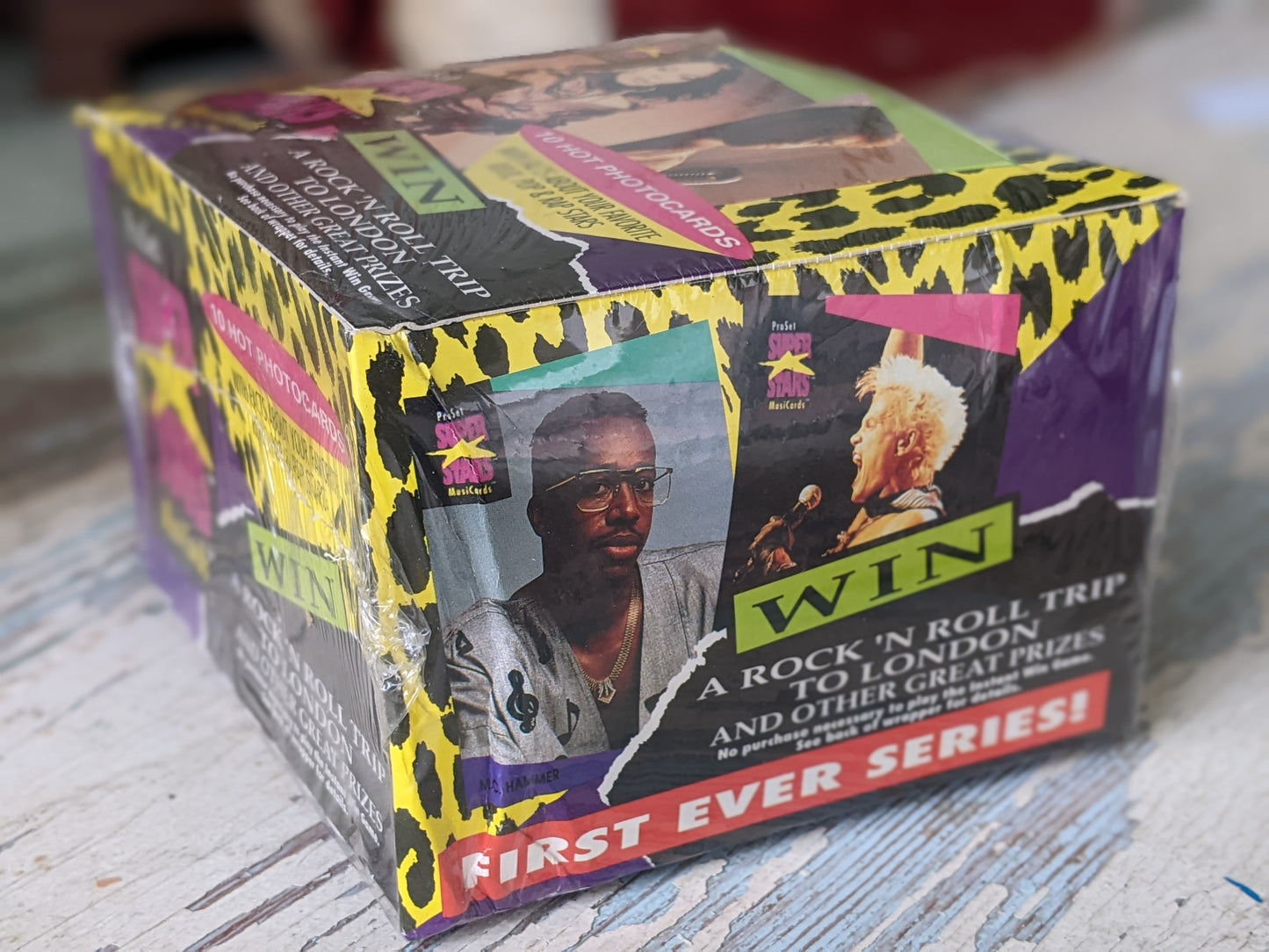1991 Sealed Pro Set Music Superstars Musicards Series 1 Trading Card Box 36 Packs !! Amazing Vintage Artists & Memories !! Box Only !!