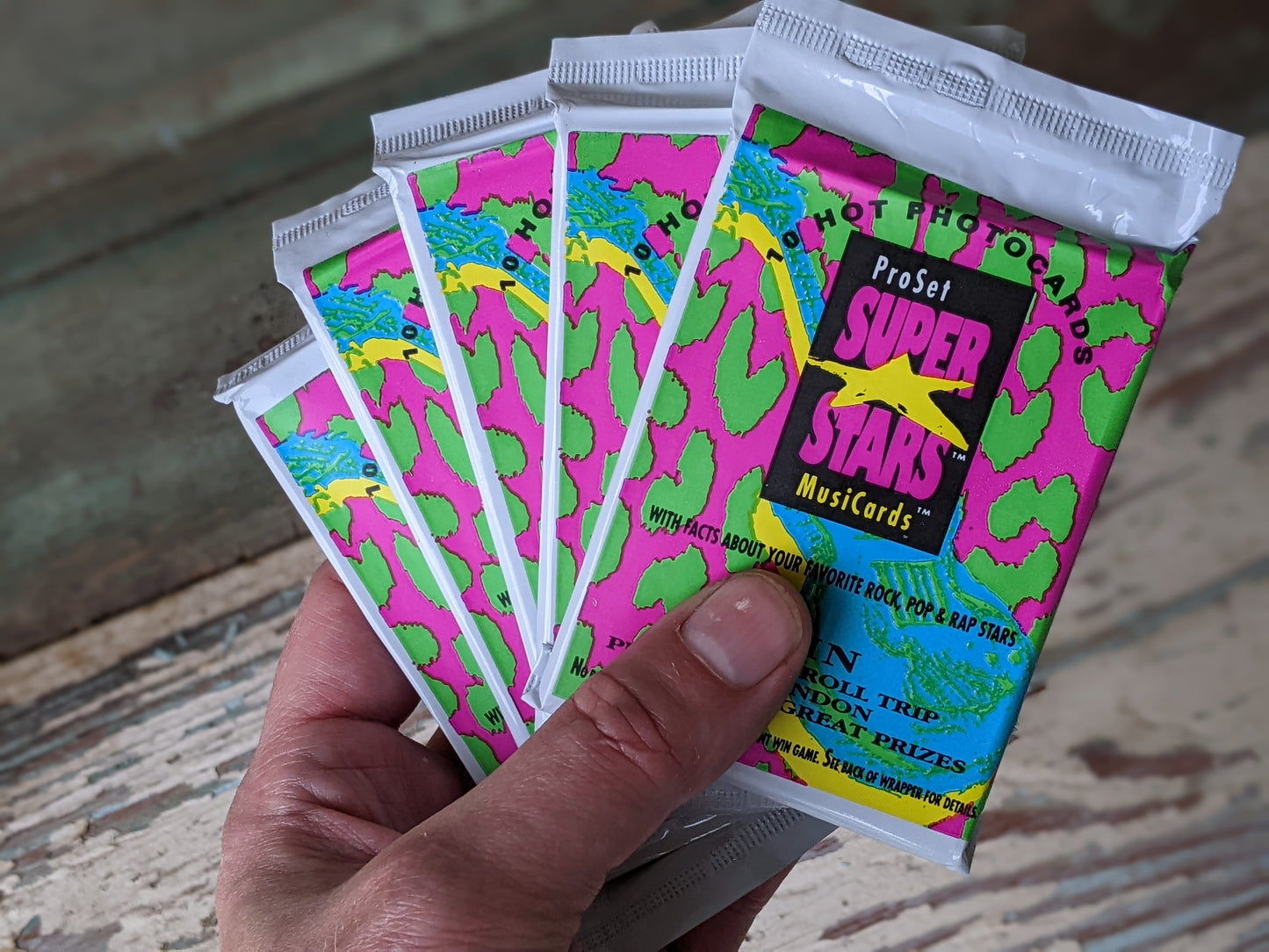 1991 Sealed Series 1 Pro Set Music Superstars Musicards Set of 5 !! Amazing Vintage Musical Gifts & Memories !!