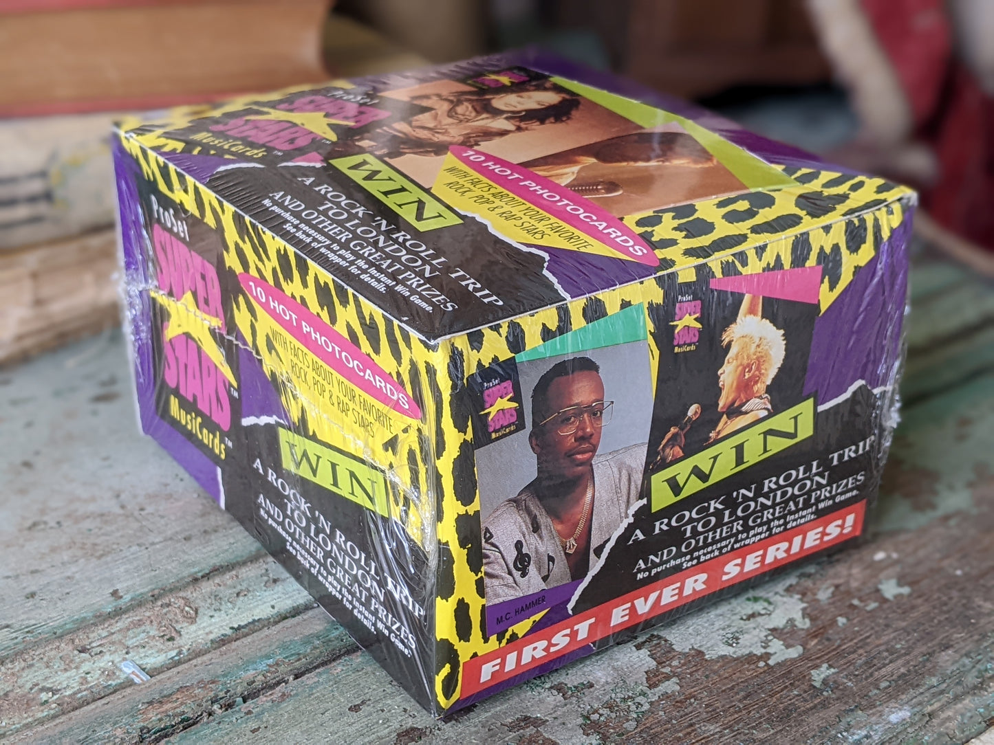 1991 Sealed Pro Set Music Superstars Musicards Series 1 Trading Card Box 36 Packs !! Amazing Vintage Artists & Memories !! Box Only !!