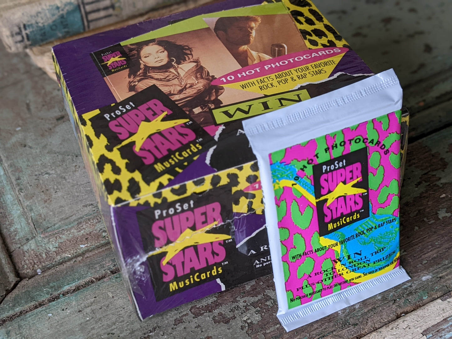 1991 Sealed Pro Set Music Superstars Musicards Series 1 Trading Card Box 36 Packs !! Amazing Vintage Artists & Memories !! Box Only !!