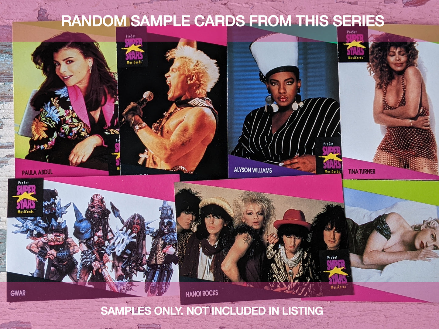 1991 Sealed Pro Set Music Superstars Musicards Series 1 Trading Card Box 36 Packs !! Amazing Vintage Artists & Memories !! Box Only !!