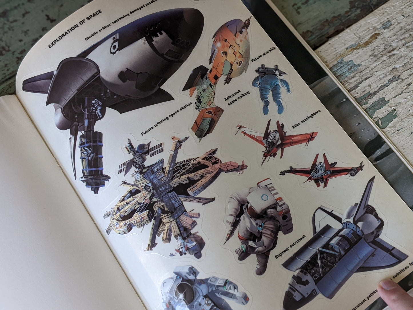 1988 Space Sticker Book !! Unused Peel and Play !! Amazing Nostalgia Vintage Gifts & Collectibles