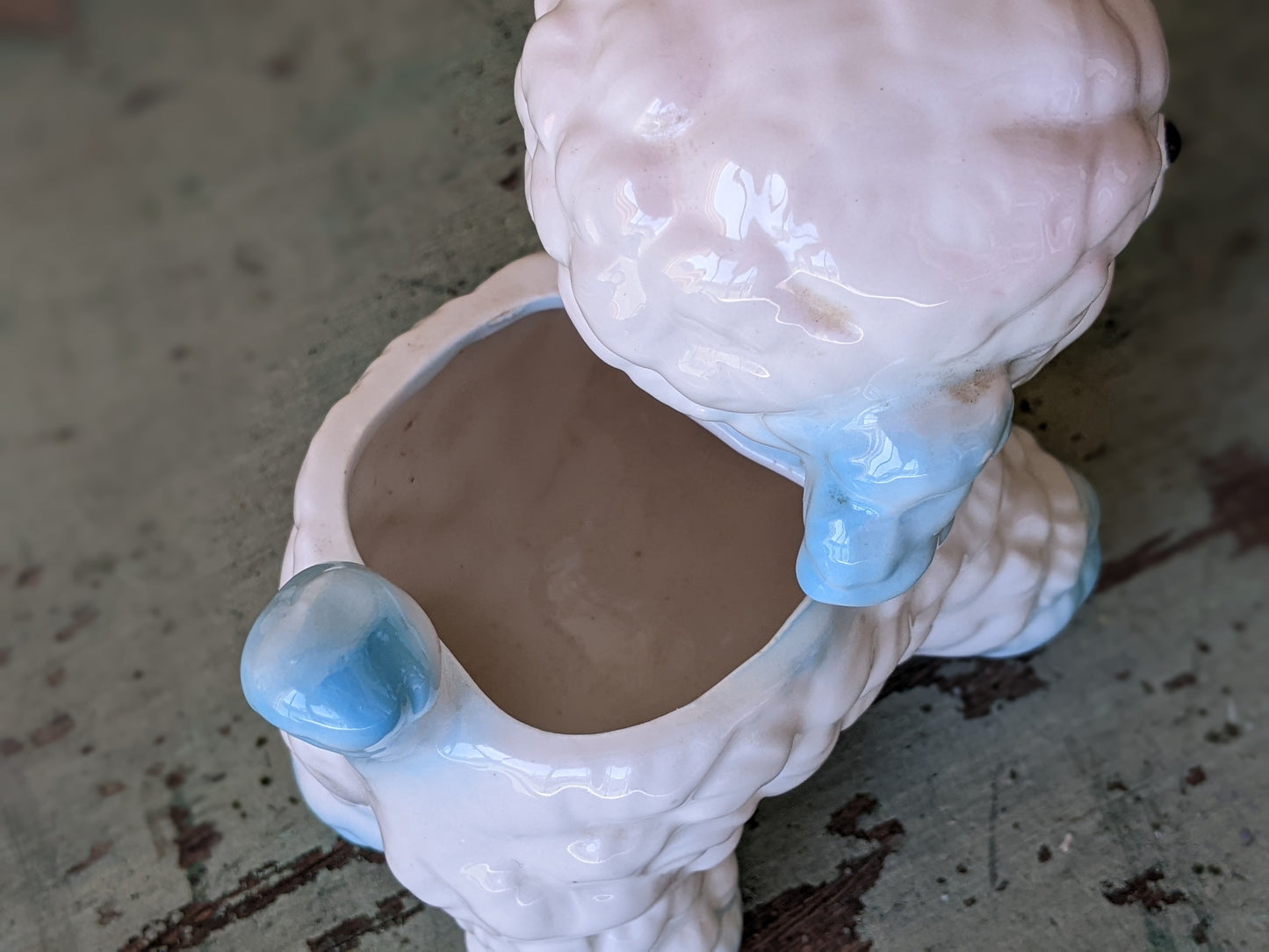 1960s Relpo Blue Lamb Planter Japan 5116B Nursery Adorable Kitschy Vintage Gifts & Collectibles !!