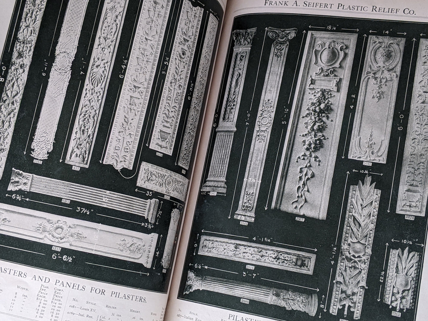 1909 Frank A. Seifert Plastic Relief Company No. 2 Original Green Soft Cover Catalog 125 Pages !! Amazing Rare Antique Gifts & Collectibles