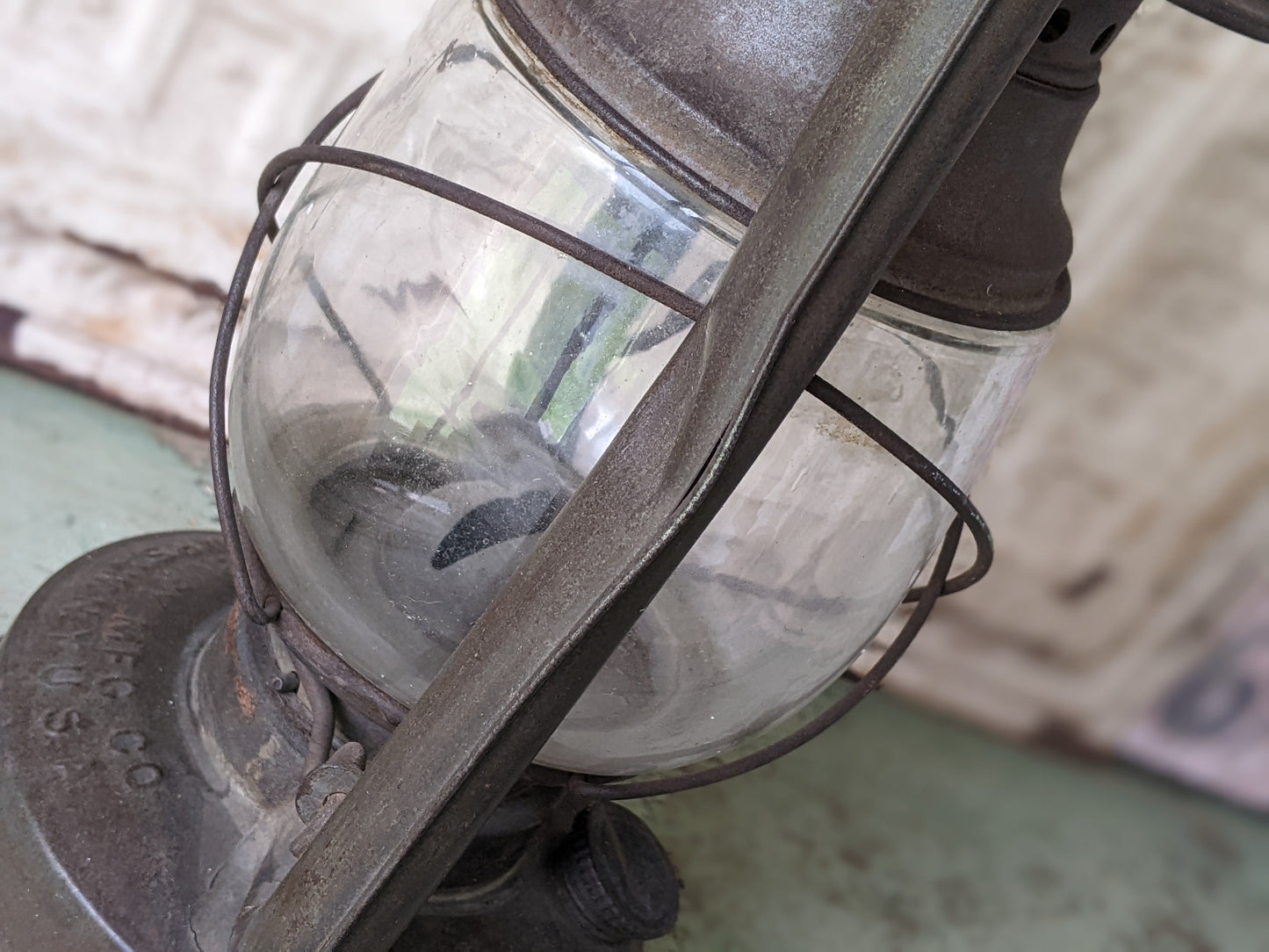 1930s Supreme No.160 Kerosine Lantern By Embury MFG Co Warsaw, NY. Rusty Gold American History !! Beautiful Antique Gifts & Decor Projects