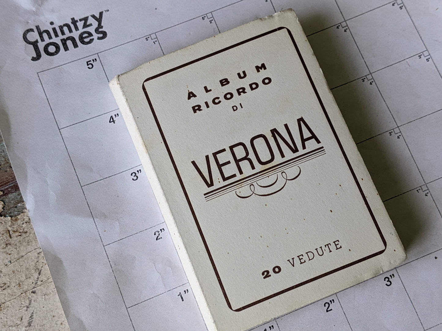 1950s Verona Italy Set of 20 Photographs Souvenir Booklet Miniature Album !! Amazing History Vintage Gifts & Collectibles