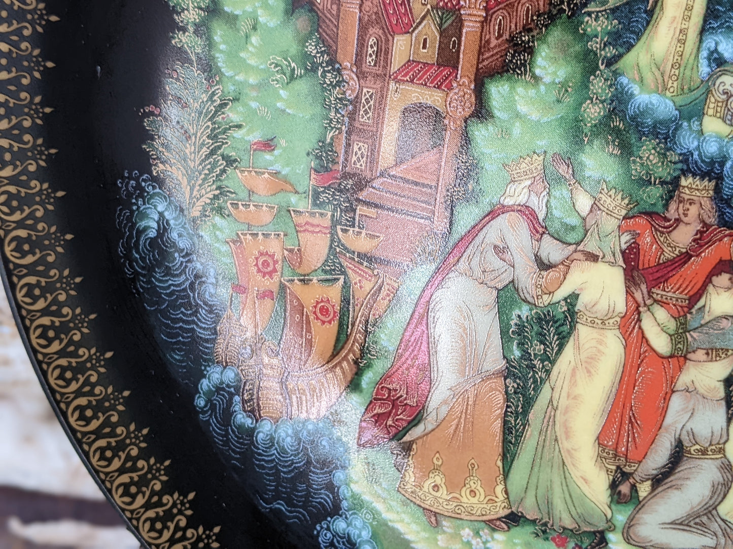 1989 Tianex Russian Legends Collectors Plate 1037 B Bradex No. 60-V25-1.6 Fairy Tales Fantasy !! Amazing Vintage Gifts & Retro Collectibles