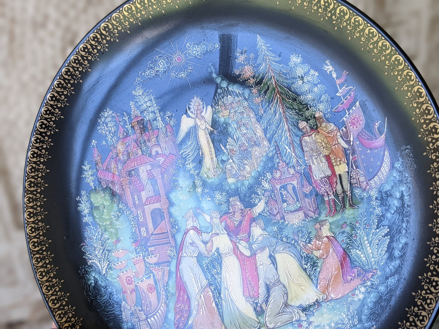 1989 Tianex Russian Legends Collectors Plate 1037 B Bradex No. 60-V25-1.6 Fairy Tales Fantasy !! Amazing Vintage Gifts & Retro Collectibles
