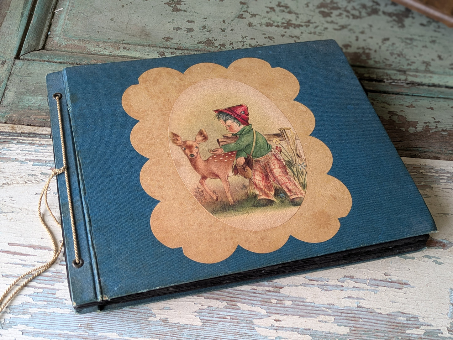 1940s Amazing !! Personal Scrapbook Photo Album Over 325+ Original Photos & Handwritten Notes !! One-Of-A-Kind Gift Scrapbook Collectible !!