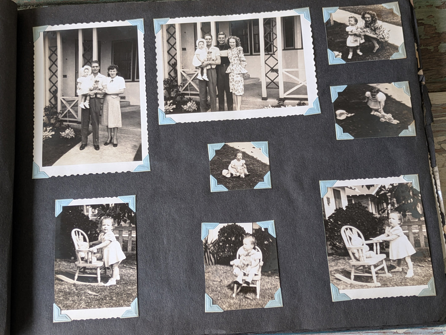 1940s Amazing !! Personal Scrapbook Photo Album Over 325+ Original Photos & Handwritten Notes !! One-Of-A-Kind Gift Scrapbook Collectible !!