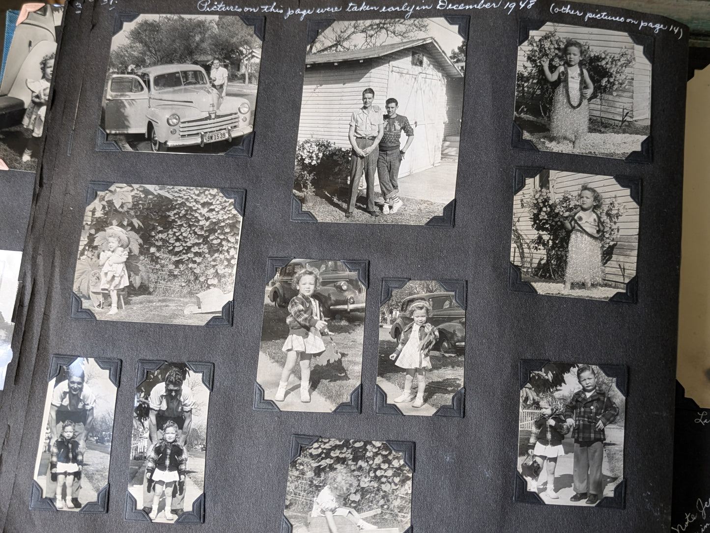 1940s Amazing !! Personal Scrapbook Photo Album Over 325+ Original Photos & Handwritten Notes !! One-Of-A-Kind Gift Scrapbook Collectible !!
