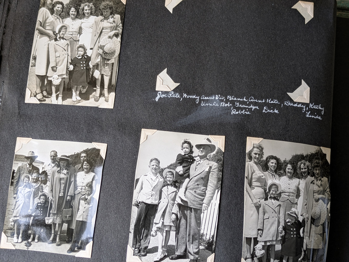 1940s Amazing !! Personal Scrapbook Photo Album Over 325+ Original Photos & Handwritten Notes !! One-Of-A-Kind Gift Scrapbook Collectible !!