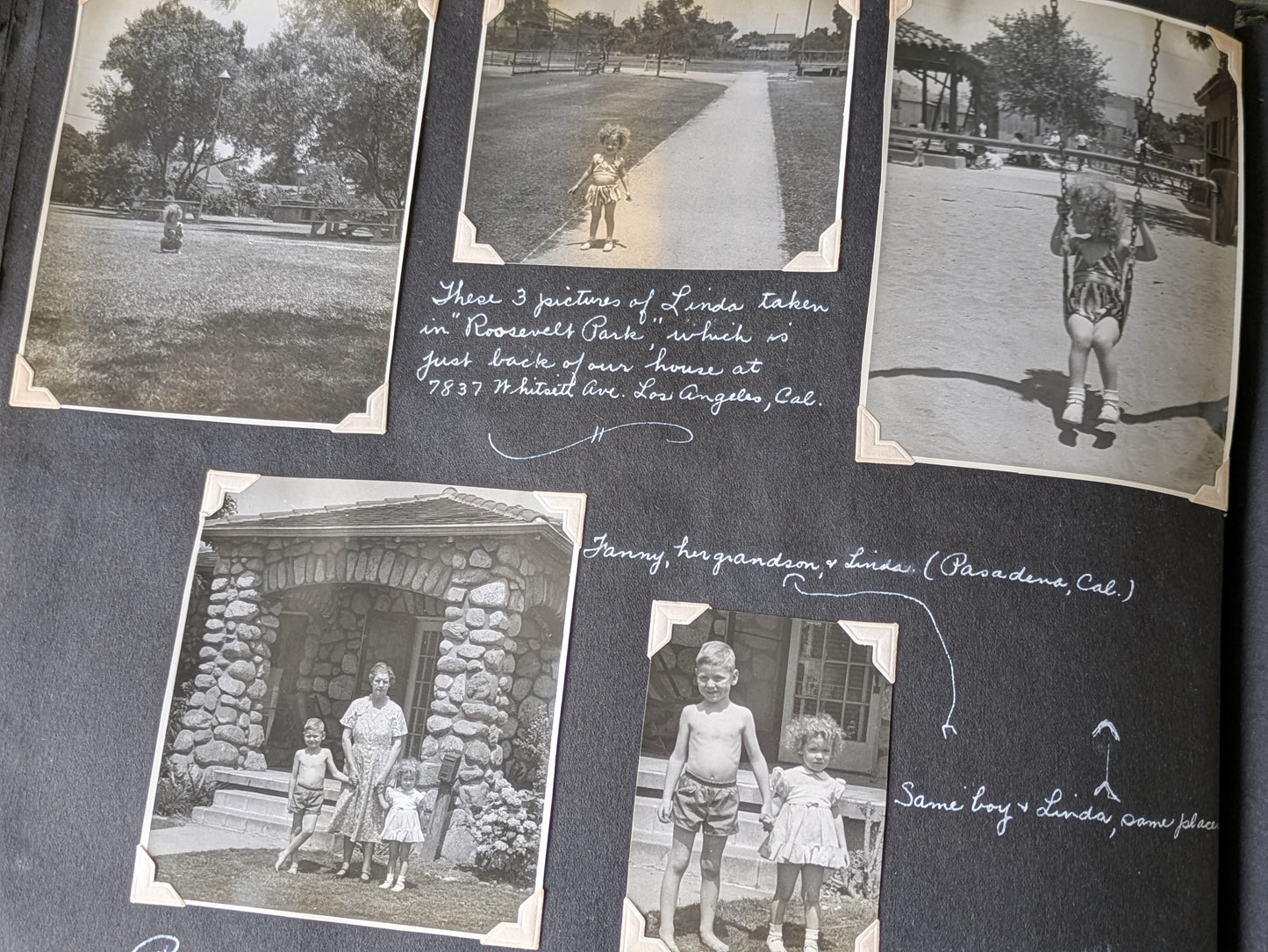 1940s Amazing !! Personal Scrapbook Photo Album Over 325+ Original Photos & Handwritten Notes !! One-Of-A-Kind Gift Scrapbook Collectible !!